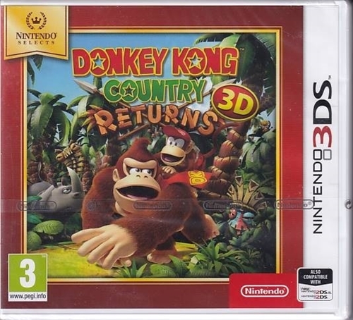 Donkey Kong Country Returns 3D - Nintendo Selects - Nintendo 3DS - I Folie - (AA Grade) (Genbrug)